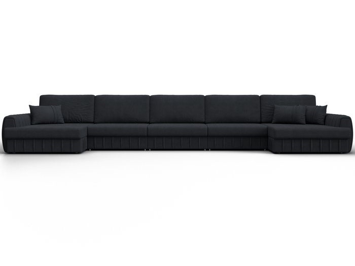 Угловой диван-кровать Лига-057 МегаЛонг темно-серого цвета (замша) - купить Угловые диваны по цене 167990 Угловой диван-кровать Лига-057 МегаЛонг темно-серого цвета (замша) - купить Угловые диваны по цене 167990