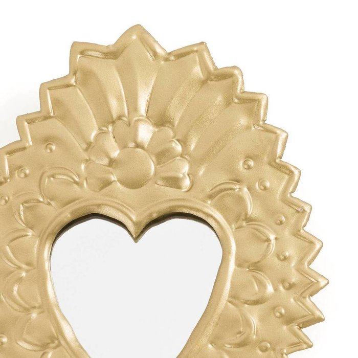 Настенное украшение из латуни в виде зеркала Strakaza золотого цвета - купить Декор стен по цене 1559.0