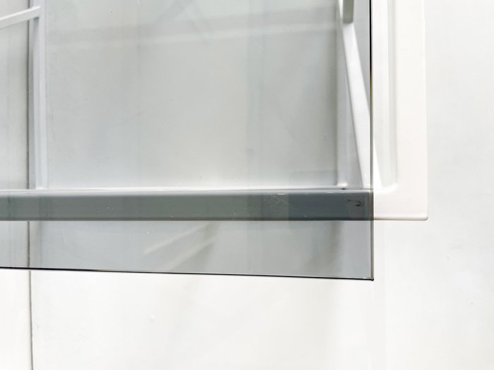 Стеллаж "Marsel" белый с тонированным стеклом (2100х1000х300) - купить Стеллажи по цене 49300.0