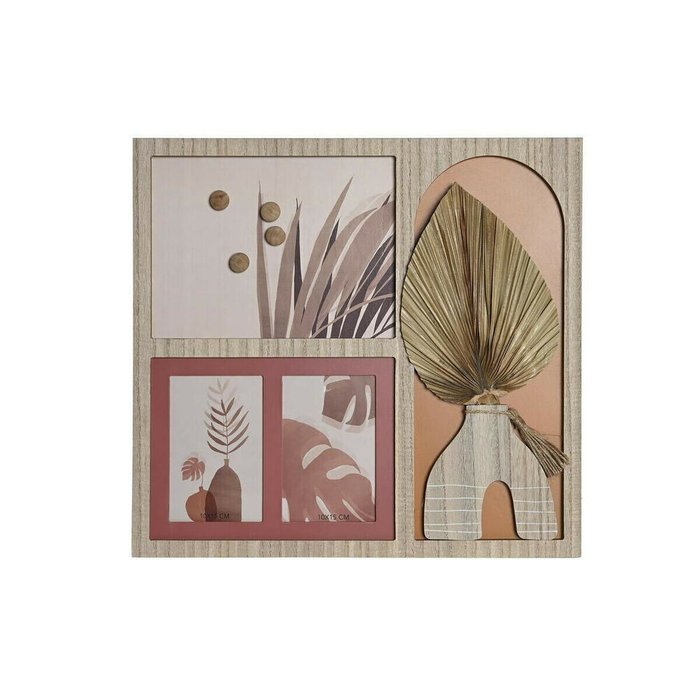 Фоторамка 43 x 1,2 x 40 cm Натуральный Разноцветный Деревянный MDF Boho