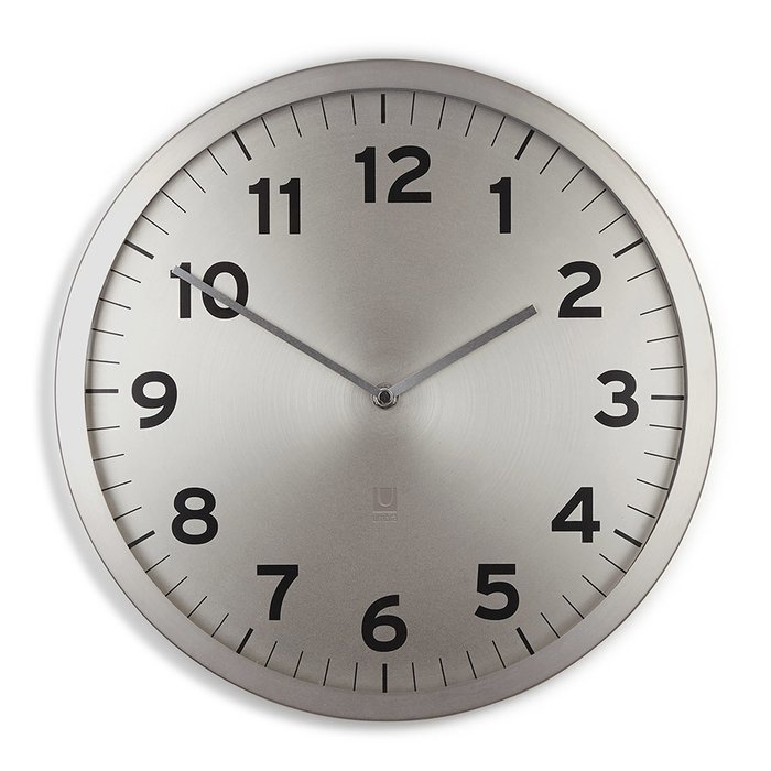 Настенные часы Umbra  "anytime" никель - купить Часы по цене 4250.0