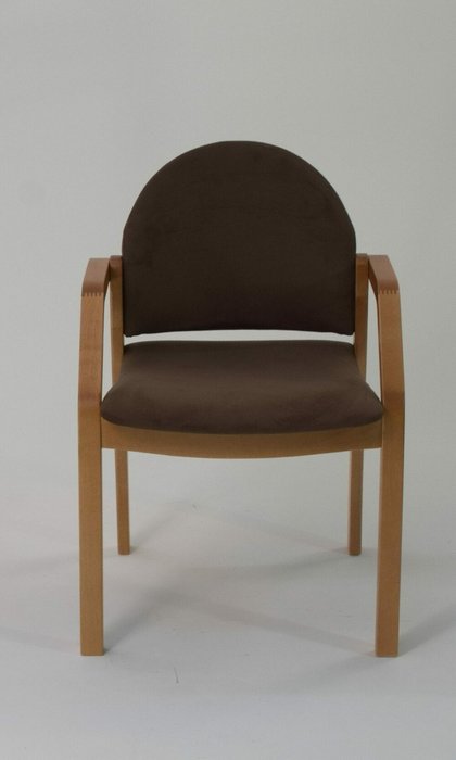 Стул-кресло Джуно бежево-коричневого цвета - купить Обеденные стулья по цене 7590.0