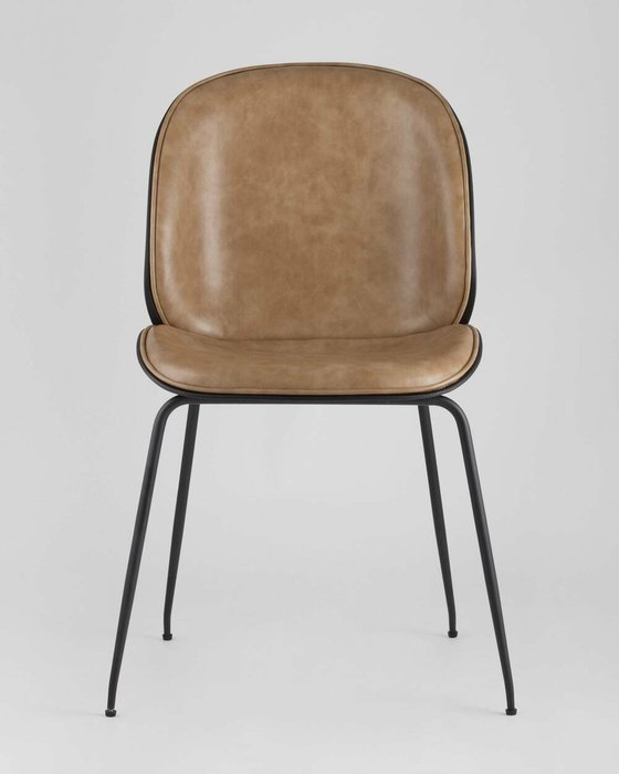 Стул Beetle PU коричневого цвета - лучшие Обеденные стулья в INMYROOM