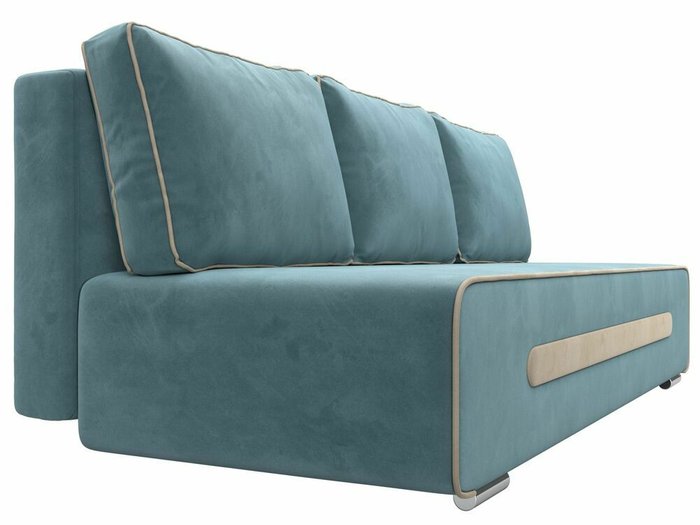 Прямой диван-кровать Приам бирюзового цвета - лучшие Прямые диваны в INMYROOM