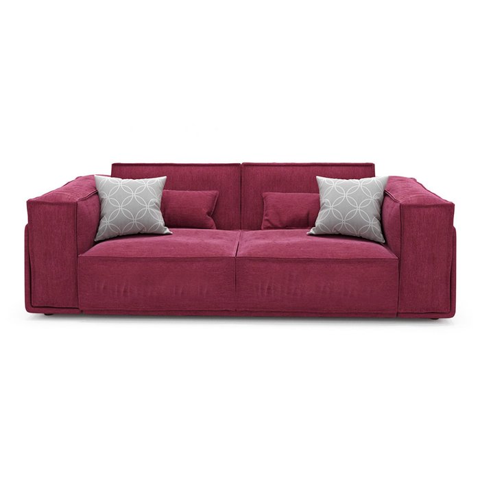 Диван-кровать Vento Classic long  двухместный бордового цвета
