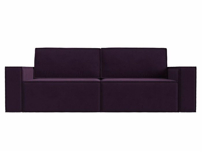 Прямой диван-кровать Куба фиолетового цвета - купить Прямые диваны по цене 59999.0