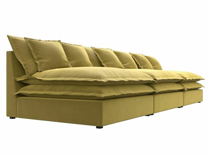 Диван Лига 040 Лонг желтого цвета  - лучшие Прямые диваны в INMYROOM