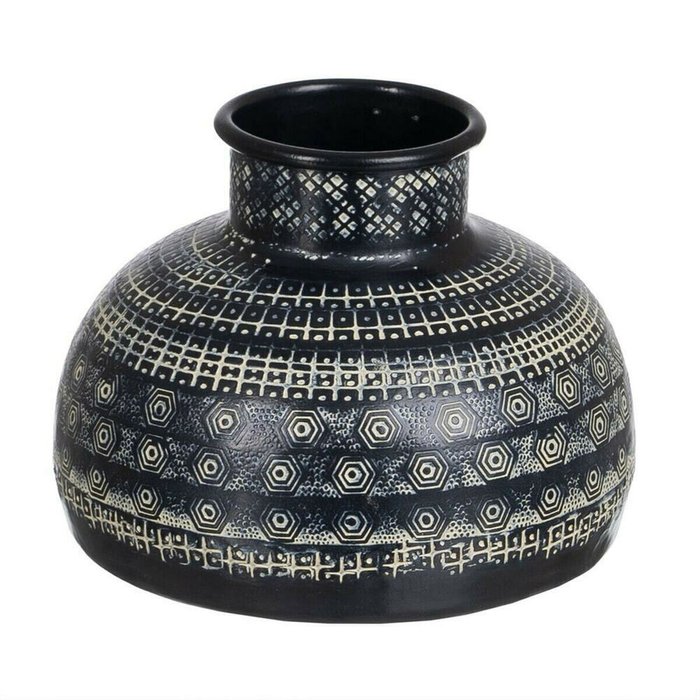 Ваза Чёрный Алюминий 15 x 15 x 13 cm