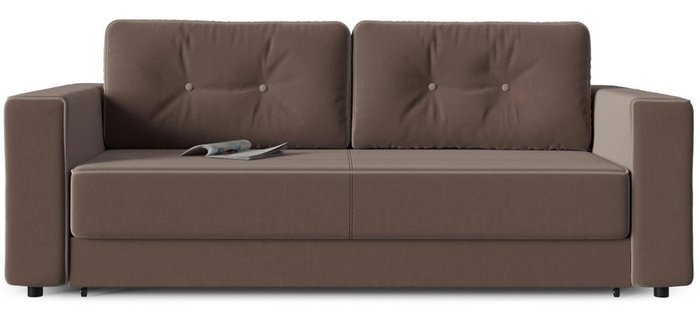 Диван-кровать прямой Принстон (Менли) 02 кабрио серого цвета - купить Прямые диваны по цене 35517.0