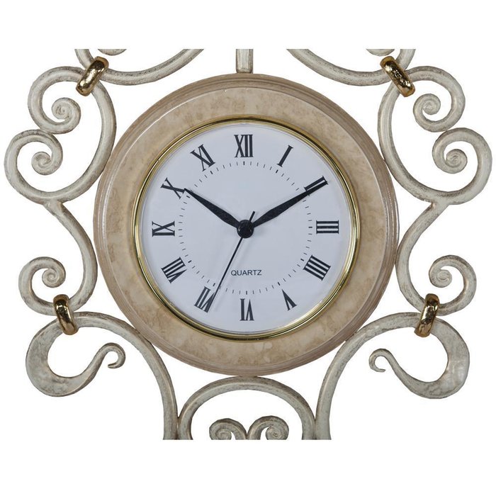Часы настенные Ля Флер бежевого цвета - купить Часы по цене 21051.0