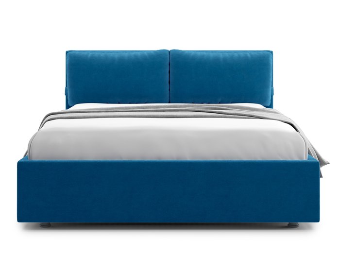 Кровать Trazimeno 140х200 сине-голубого цвета с подъемным механизмом - купить Кровати для спальни по цене 39000.0