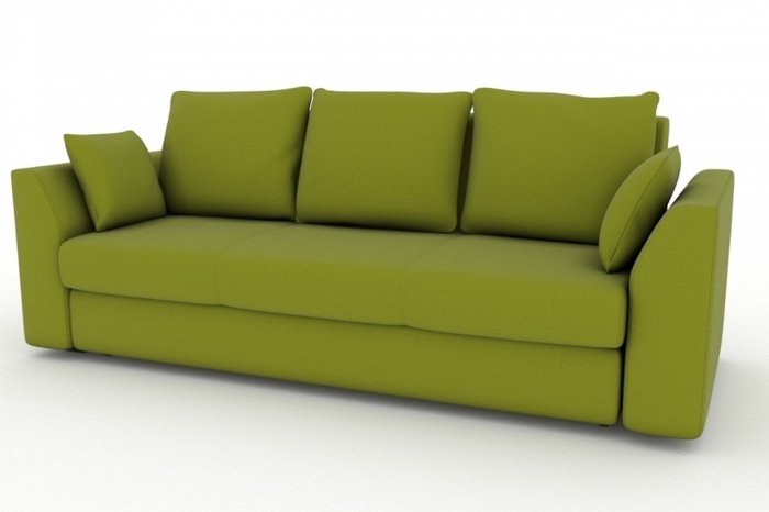 Прямой диван-кровать Belfest зеленого цвета