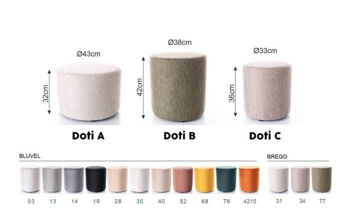 Пуф Doti 32 горчичного цвета - купить Пуфы по цене 10413