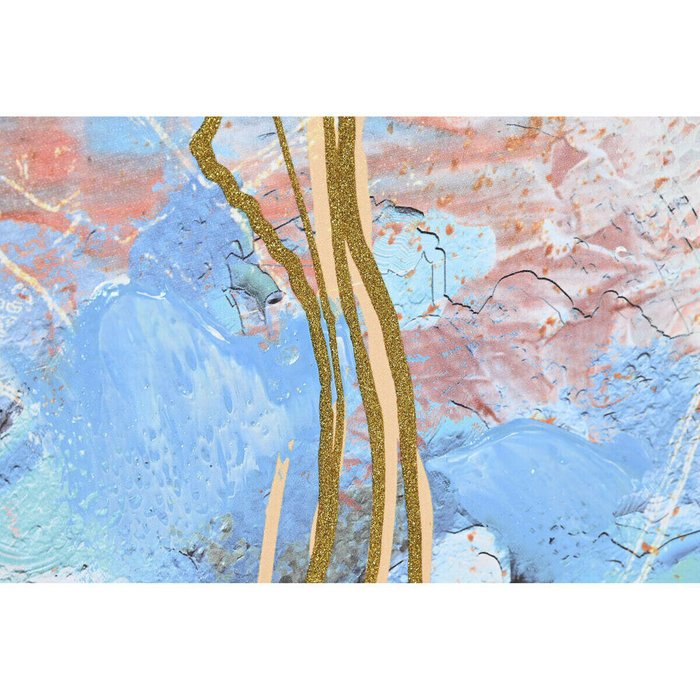 Картина 122 x 4,5 x 92 cm Абстракция современный (2 штук) - купить Картины по цене 18451.0