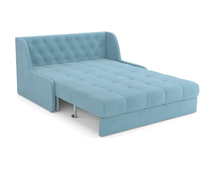 Диван-кровать Барон 6 голубого цвета - купить Прямые диваны по цене 39990.0