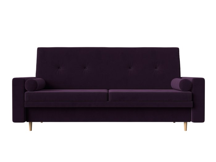 Прямой диван-кровать Белфаст фиолетового цвета (книжка) - купить Прямые диваны по цене 33990.0