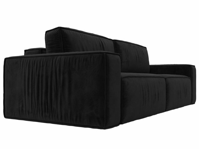 Прямой диван-кровать Прага классик черного цвета - лучшие Прямые диваны в INMYROOM
