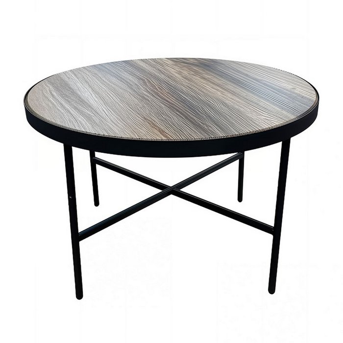 Стол журнальный МеталлАрт М011 коричнево-черного цвета Стол журнальный МеталлАрт М011 коричнево-черного цвета