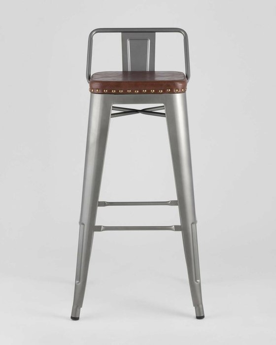 Барный стул Tolix Soft серебристого цвета - лучшие Барные стулья в INMYROOM