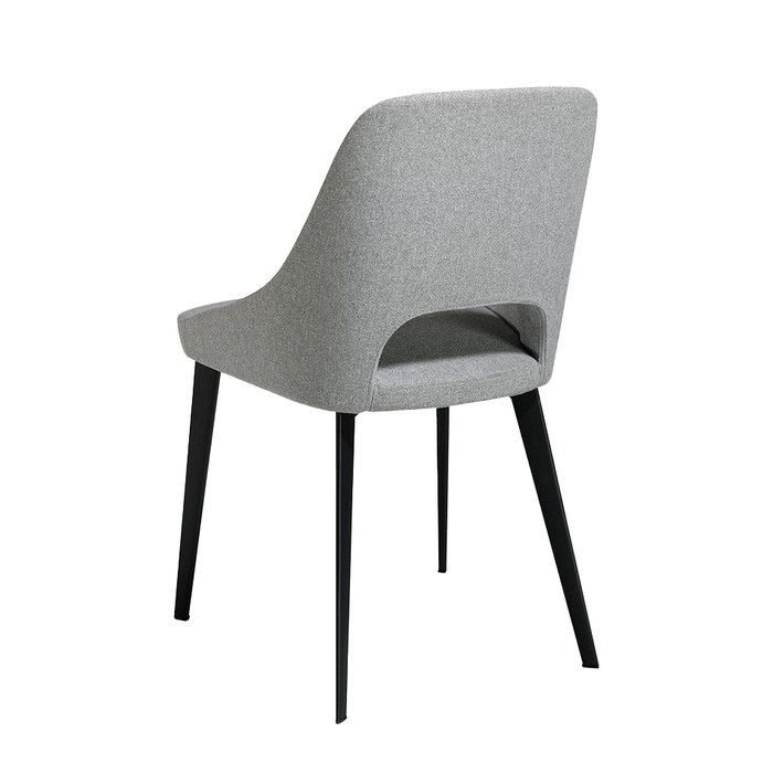 Обеденный стул A203 серый тканевый на металлических ножках - лучшие Обеденные стулья в INMYROOM
