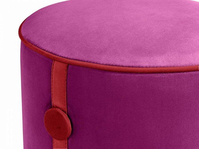 Пуф Drum Button розового цвета - лучшие Пуфы в INMYROOM