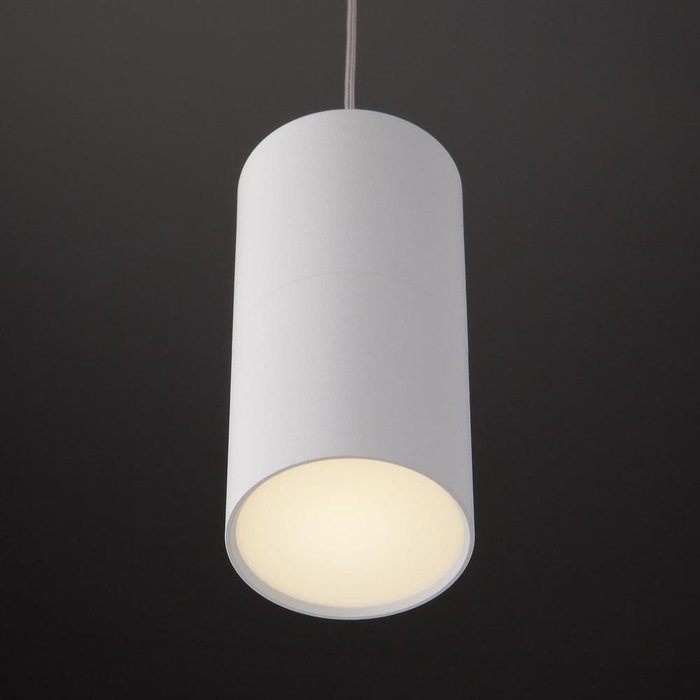 Подвесной светильник лофт для акцентного освещения 50146/1 белый - лучшие Подвесные светильники в INMYROOM