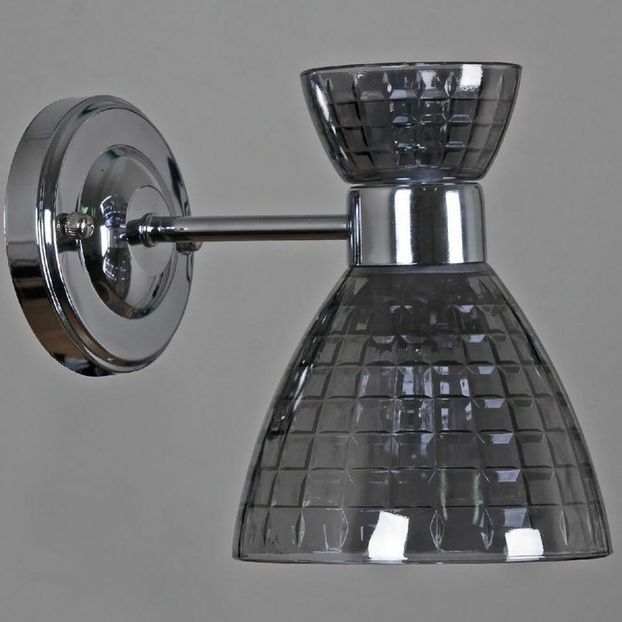 Бра 07305-0.2-01 (стекло, цвет черный) - купить Бра и настенные светильники по цене 1660.0