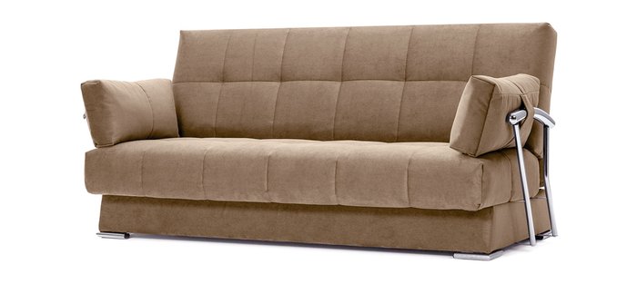 Раскладной диван с подлокотниками Delux GALAXY темно-бежевого цвета