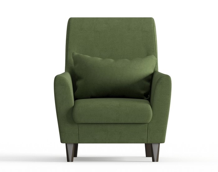 Кресло из велюра Кастилия темно-зеленого цвета - купить Интерьерные кресла по цене 10190.0