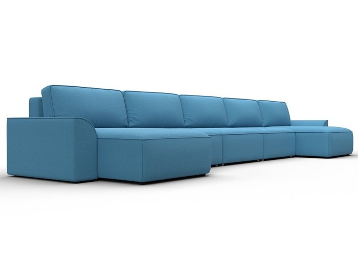 Угловой диван кровать Лига-048 МегаЛонг голубого цвета - лучшие Угловые диваны в INMYROOM Угловой диван кровать Лига-048 МегаЛонг голубого цвета - лучшие Угловые диваны в INMYROOM