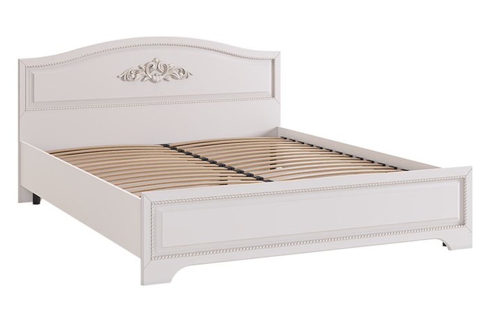 Кровать Белла 160х200 белого цвета без подъемного цвета - лучшие Кровати для спальни в INMYROOM