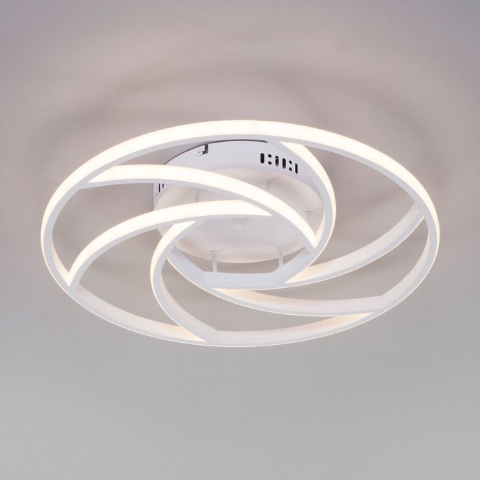 Потолочный светодиодный светильник с пультом управления 90207/1 белый Indio - купить Потолочные светильники по цене 9180.0