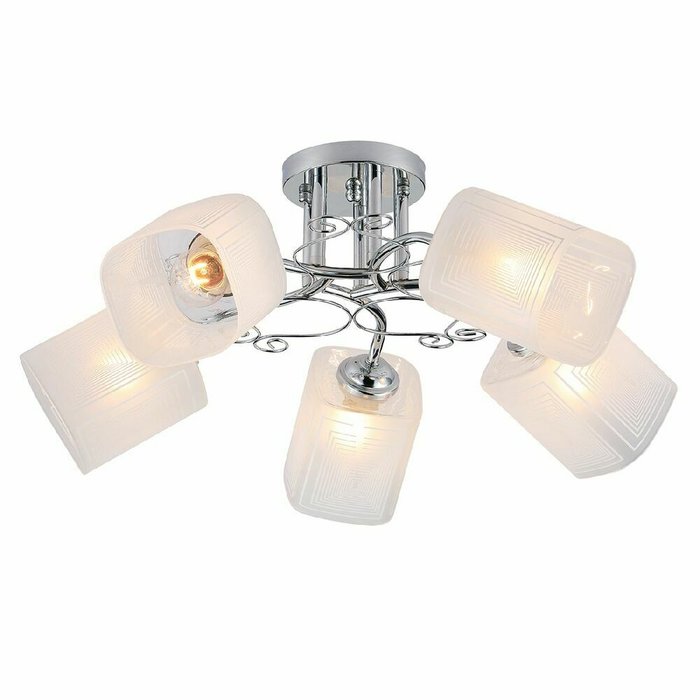 Потолочная люстра Spirea 1105/5PL (стекло, цвет белый)