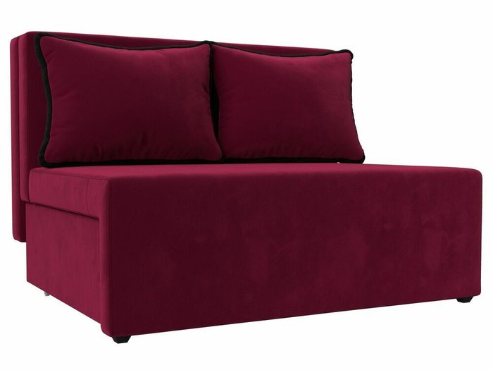 Диван-кровать Лагуна бордового цвета