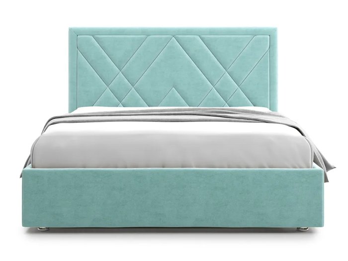 Кровать Premium Milana 2 160х200 бирюзового цвета с подъемным механизмом - купить Кровати для спальни по цене 73400.0