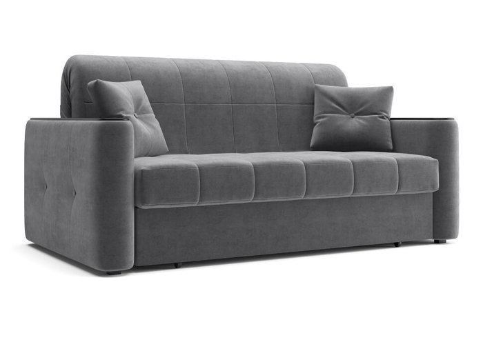 Прямой диван-кровать Ницца серого цвета - купить Прямые диваны по цене 45630.0