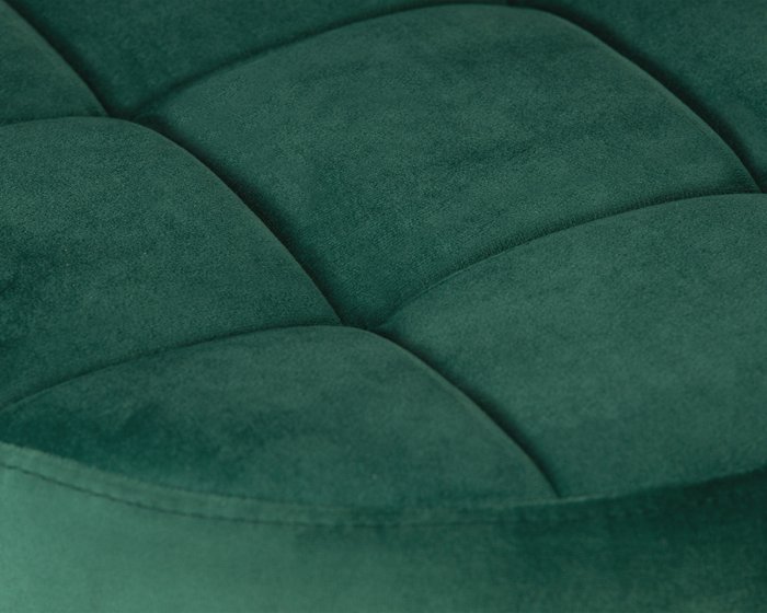 Табурет барный Bruno зеленого цвета с золотым основанием  - лучшие Барные стулья в INMYROOM