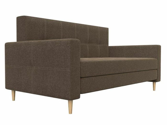 Диван-кровать Лига 038 коричневого цвета - лучшие Прямые диваны в INMYROOM