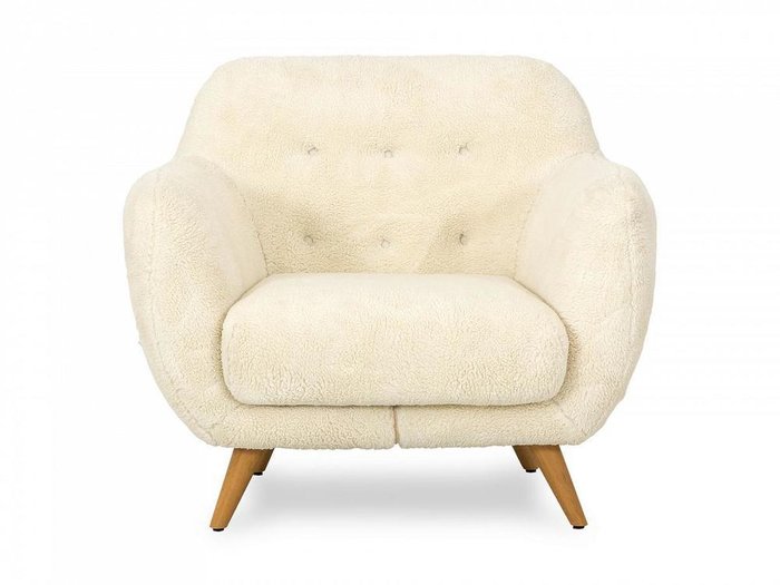 Кресло Loa молочного цвета  - купить Интерьерные кресла по цене 54300.0