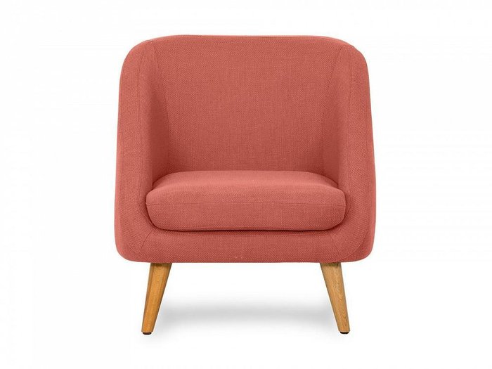 Кресло Corsica кораллового цвета - купить Интерьерные кресла по цене 23900.0