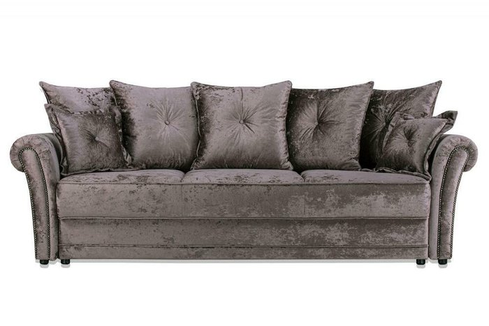 Прямой диван-кровать Мерсер Премиум коричневого цвета