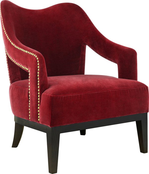 Кресло Poly Red красного цвета