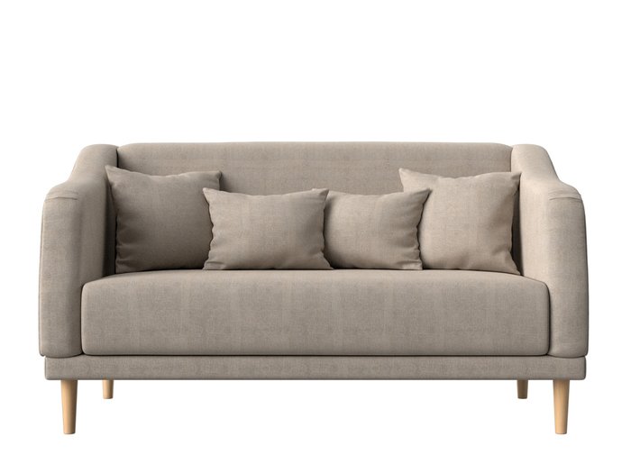 Прямой диван Киото бежевого цвета - купить Прямые диваны по цене 31999.0