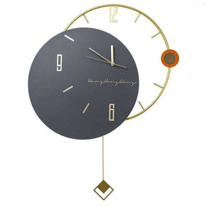 Часы настенные декоративные серого цвета