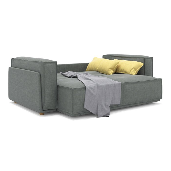 Диван-кровать Vento light двухместный серого цвета - лучшие Прямые диваны в INMYROOM
