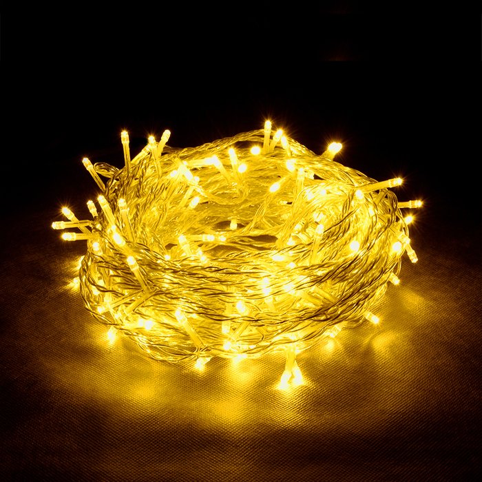 Электрогирлянда-конструктор Занавес желтого цвета - купить Новогоднее освещение по цене 2592.0
