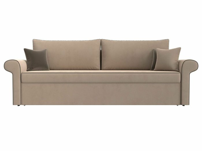 Прямой диван-кровать Милфорд бежевого цвета - купить Прямые диваны по цене 44990.0