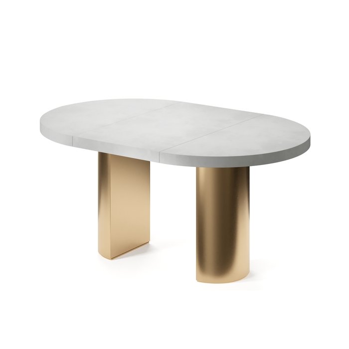 Обеденный стол раздвижной Авиор на золотом основании - купить Обеденные столы по цене 121440.0