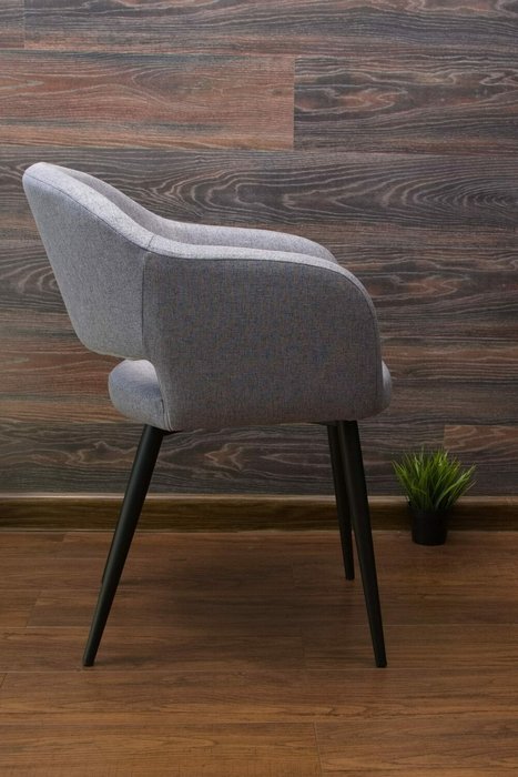 Стул Пичч серого цвета - лучшие Обеденные стулья в INMYROOM