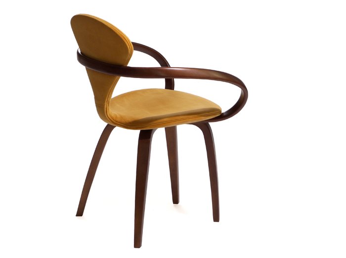 Обеденный стул Apriori N с обивкой из велюра горчичного цвета - лучшие Обеденные стулья в INMYROOM